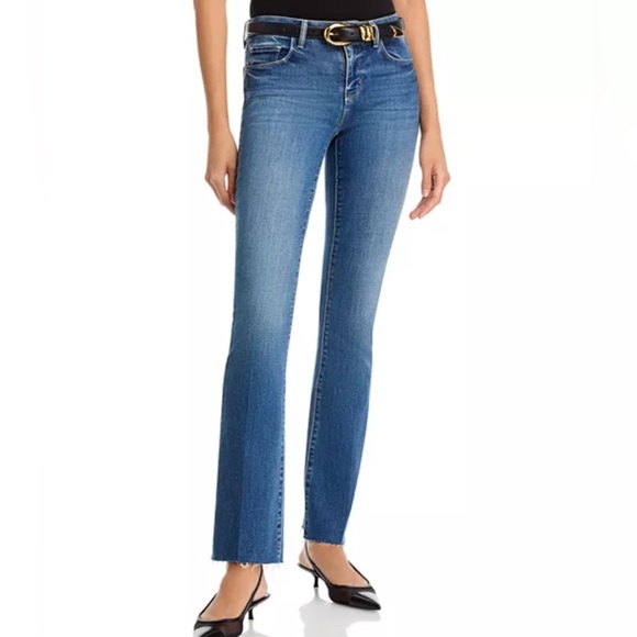 L'AGENCE Denim - L'AGENCE Sneeki Mid Rise Straight Jeans in Stanton Size 25